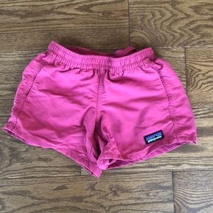 Girls Pink Patagonia Baggies/Shorts